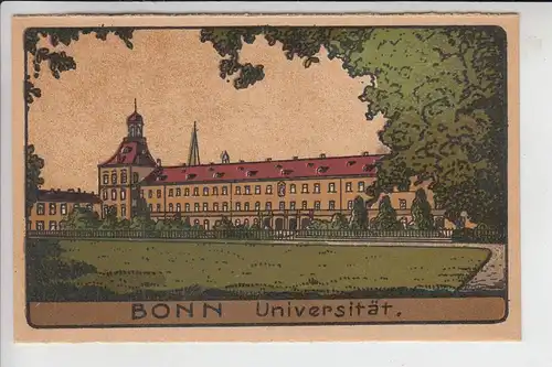 5300 BONN, Universität - Steindruck