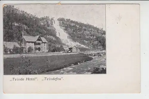 N - HARDANGERFJORD - TVINDEFOS / Hordaland, Tvinde Hotel - undivided back