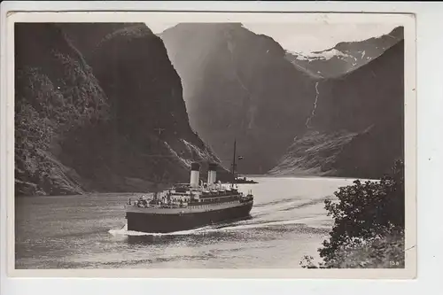 N - Im Narofjord - Schiffspost MS Monte Olivia 1937