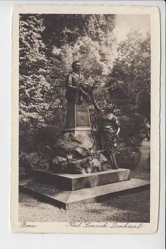 5300 BONN, Karl-Simrock-Denkmal im Hofgarten