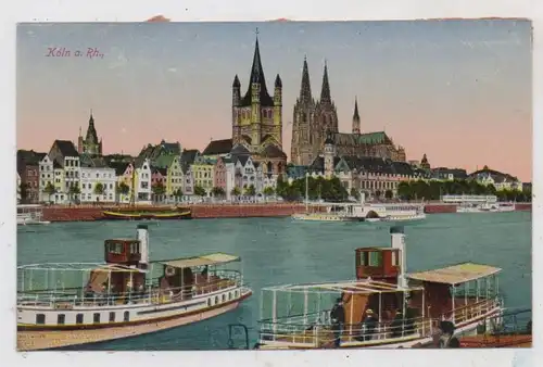 5000  KÖLN, Schnellfähren Deutz - Köln und Personenschiffe am Kölner Anleger