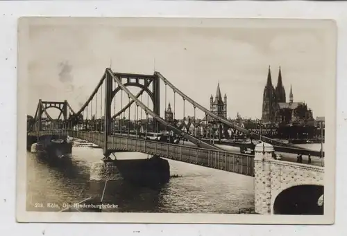 5000 KÖLN, Hindenburgbrücke, 1935, Hoursch & Bechstedt, Rheingold - Serie