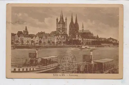 5000 KÖLN - DEUTZ, Schnellfähre Köln - Deutz am Deutzer Anleger, 1919