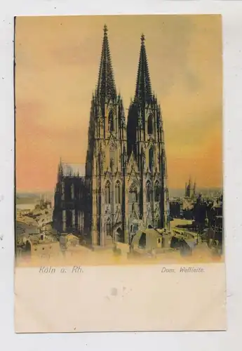5000 KÖLN, KÖLNER DOM, Blick von der Westseite, Phänomen - Künstlerkarte