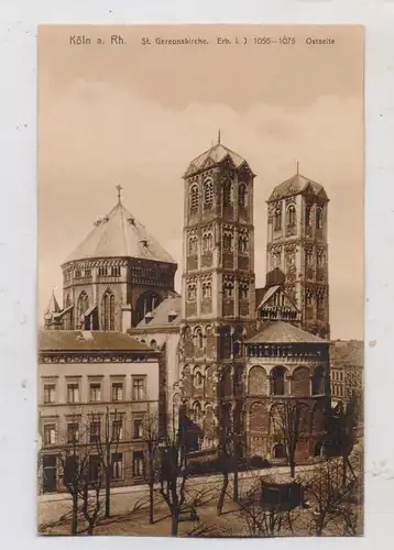 5000 KÖLN, Kirche St. GEREON, Ostansicht, Blick von der Gereonstrasse, Pissoir