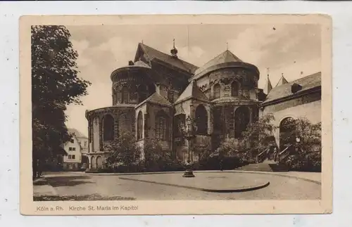 5000 KÖLN, Kirche, St. Maria im Kapitol, Blick vom Lichhof, 1919