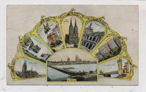 5000 KÖLN, Fächer Ansichten, 1909