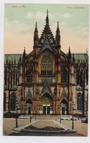 5000 KÖLN, KÖLNER DOM, Südportal und Vorplatz ( heute Roncalli-Platz), 1921
