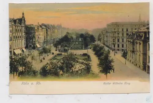5000 KÖLN, Kaiser Wilhelm Ring, Phänomen - Künstlerkarte, Verlag Hölzermann