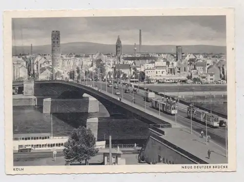 5000 KÖLN - DEUTZ mit neuer Deutzer Brücke, 1954
