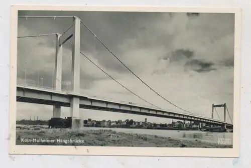 5000 KÖLN, Neue Mülheimer Brücke, 50er Jahre