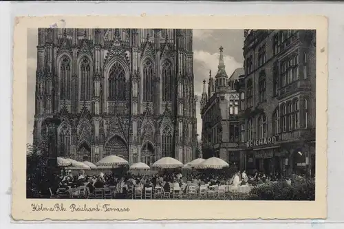 5000 KÖLN, Cafe Reichard Terrasse, Kölner Dom, 1939