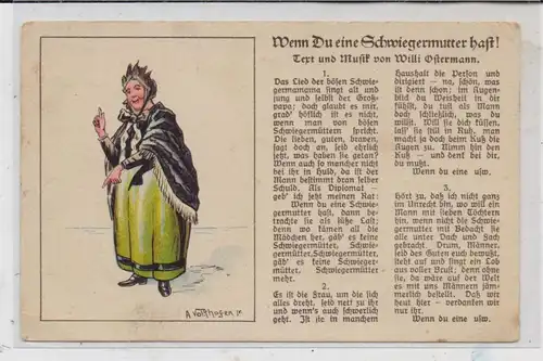 5000 KÖLN, MUSIK, Willi Ostermann, "Wenn Du eine Schwiegermutter hast,..., 1928