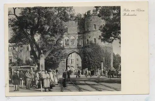5000  KÖLN, Rudolfplatz, Hahnentor, Strassenbahn-Haltestelle, 50er Jahre