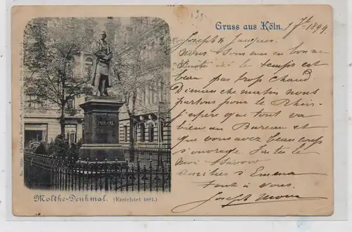 5000  KÖLN, Laurenzplatz, Moltke-Denkmal, 1899, Bernhoeft # 11