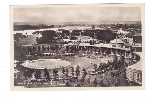 5000 KÖLN, EREIGNIS, PRESSA 1928, Blick über das Ausstellungsgelände, Messehof mit Brunnen, Verlag Schick