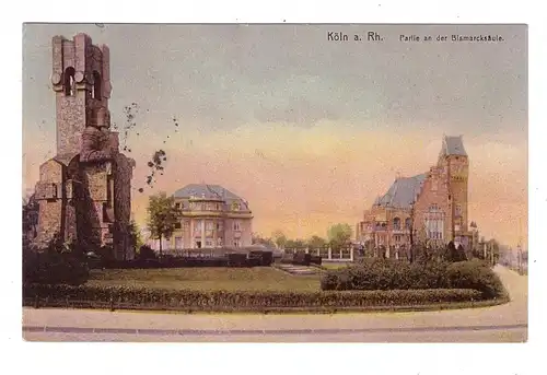 5000 KÖLN - MARIENBURG, Bismarckturm und Villa Stollwerk, 1911
