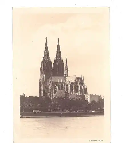 5000  KÖLN, Blick von Deutz auf den Kölner Dom und Rheinufer, Photograph A.Lemberg - Porz