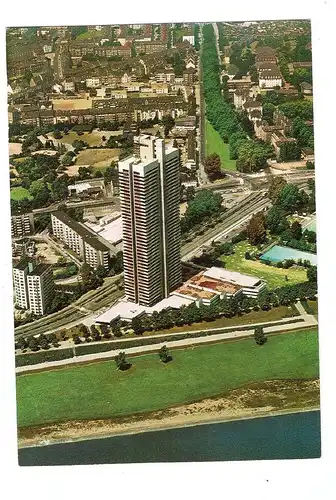 5000  KÖLN - RIEHL, COLONIA / AXA - Hochhaus und Umgebung, Luftaufnahme, 1974