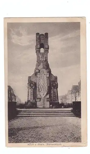 5000  KÖLN - MARIENBURG, Bismarck-Denkmal, 1911, kl. Einriss