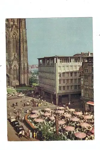 5000 KÖLN, Domvorplatz, Drususgasse, Cafe Reichard-Terrasse, 1958