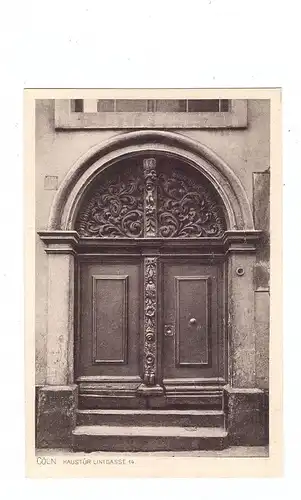 5000  KÖLN, Lintgasse 14, Haustür, 1910, Verein für Denkmalpflege