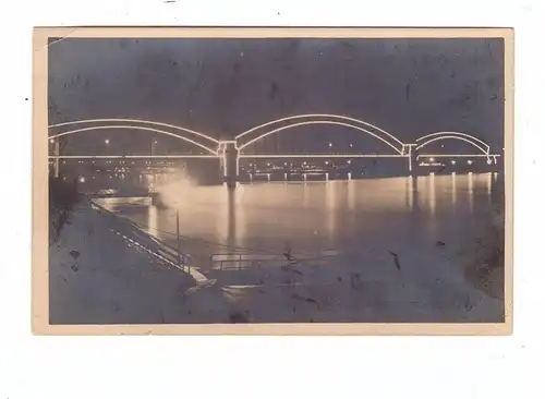 5000  KÖLN, EREIGNIS, PRESSA 1928, Hohenzollernbrücke bei Festbeleuchtung, Photograph Beyer - Weimar