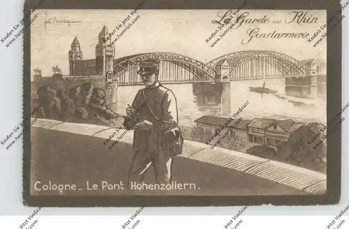 5000 KÖLN, Französische Besatzung, Hohenzollernbrücke