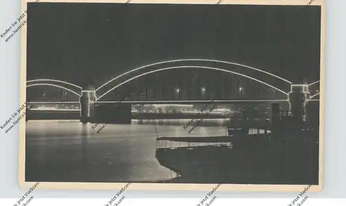 5000  KÖLN, EREIGNIS, PRESSA 1928, Beleuchtung der Pressa und Hohenzollernbrücke