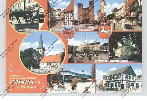 4750 UNNA, Mehrbild-AK, Stadtwappen