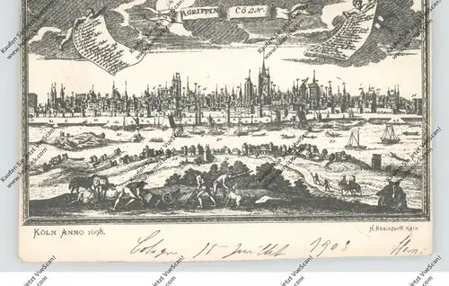 5000  KÖLN, Historische Ansicht, Köln im Jahre 1698