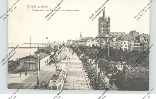 5000  KÖLN, Frankenwerft, Rheinuferbahn, 1907, Trenkler