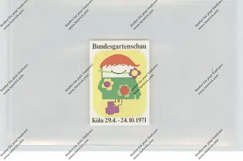 5000 KÖLN, EREIGNIS, Vignette Bundesgartenschau 1971