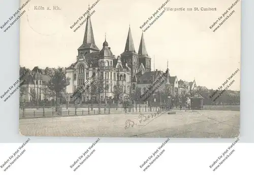 5000  KÖLN, Kirchen, Villenpartie an St. Kunibert, 1908