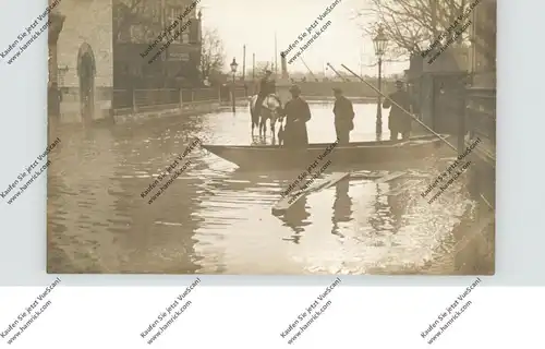5000 KÖLN, EREIGNIS, Hochwasser 1919, mit Pferd und Kahn