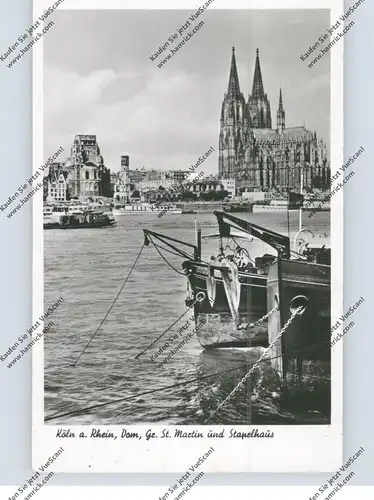 5000  KÖLN, Zerstörungen II. Weltkrieg, franz. Militärpost Koblenz