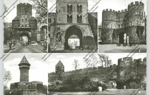 5000 KÖLN, Kölner Stadtbefestigung, Severinstor, Eigelsteintor, Hahnentor, Ulripforte, Alte Stadtmauer