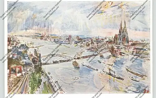 5000 KÖLN, Gesamtansicht Künstler-Karte Oskar Kokoschka