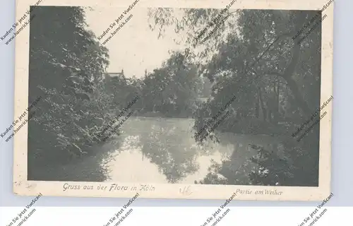 5000 KÖLN, FLORA, Partie am Weiher, 1914