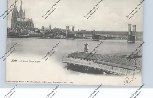 5000 KÖLN - DEUTZ, Rheinschwimmbad, 1905