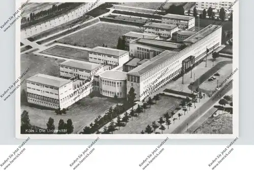 5000 KÖLN - LINDENTHAL, Universität, Luftaufnahme, Rheingold-Serie Hoursch & Bechstedt