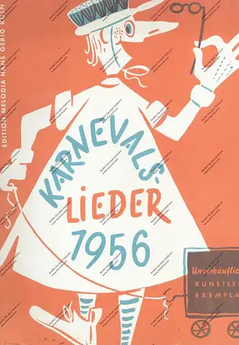5000 KÖLN, KARNEVAL, Karnevals-Lieder 1956, 14 Lieder