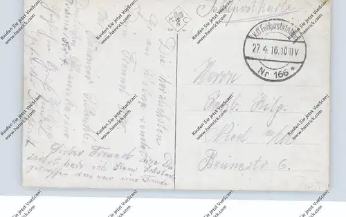 LITAUEN / LIETUVA - VILNIUS / WILNA, 1.Weltkrieg, Die zerstörte Eisenbahnbrücke am Bahnhof, 1916, deutsche Feldpost