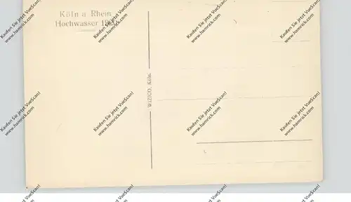 5000  KÖLN, EREIGNIS, Hochwasser 1920, Hafen, KD-Schiffe