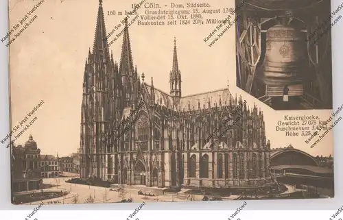 5000 KÖLN, KÖLNER DOM, Südseite, Kaiserglocke