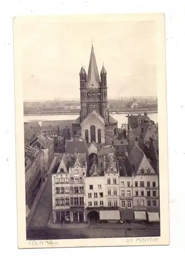 5000  KÖLN, Alter Markt, Gross St. Martin, 1910, kl. Druckstelle
