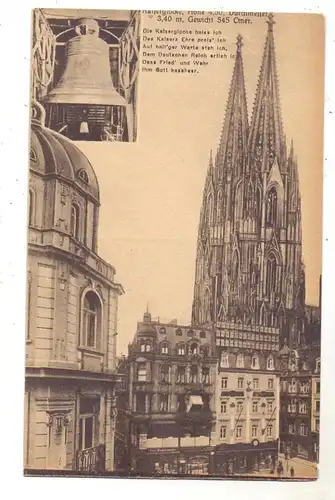 5000 KÖLN , Wallrafplatz, Kaiserglocke des Kölner Domes
