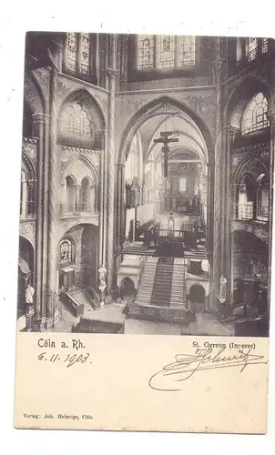 5000  KÖLN, Kirche, St. Gereon, Innenansicht, 1903