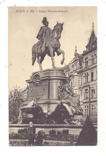 5000 KÖLN, Denkmal Kaiser Wilhelm I auf dem Hohenzollernring, 1913