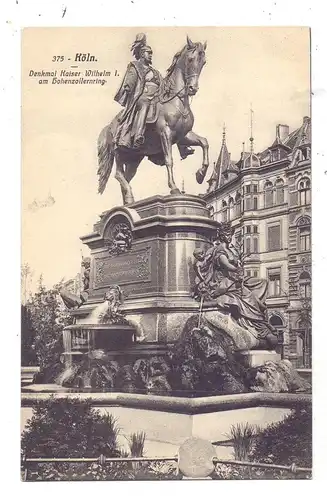 5000 KÖLN, Denkmal Kaiser Wilhelm I auf dem Hohenzollernring